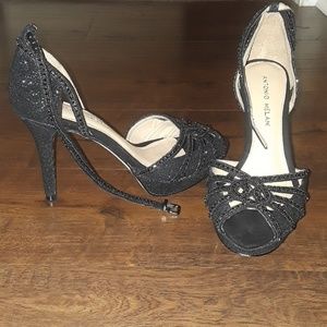 Black Antonio Melani Heels with Box